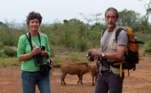 Eloisa y Francesc en 2011, en Kenia